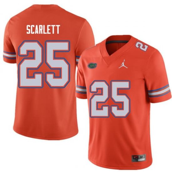 Men's Florida Gators #25 Jordan Scarlett NCAA Jordan Brand Orange Authentic Stitched College Football Jersey YQW8362GW